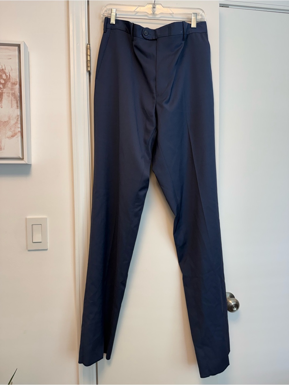 Men's Classic Navy Dress Pants - Timeless Tailoring
